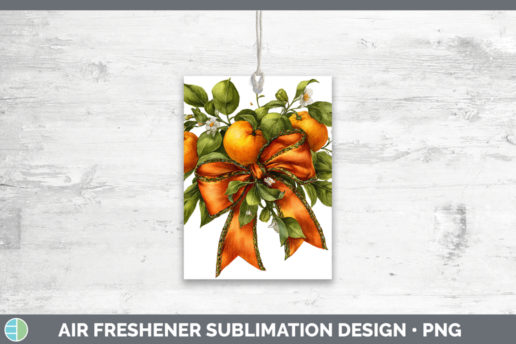 Fruit Bows Orange Air Freshener Sublimation Car Freshener De