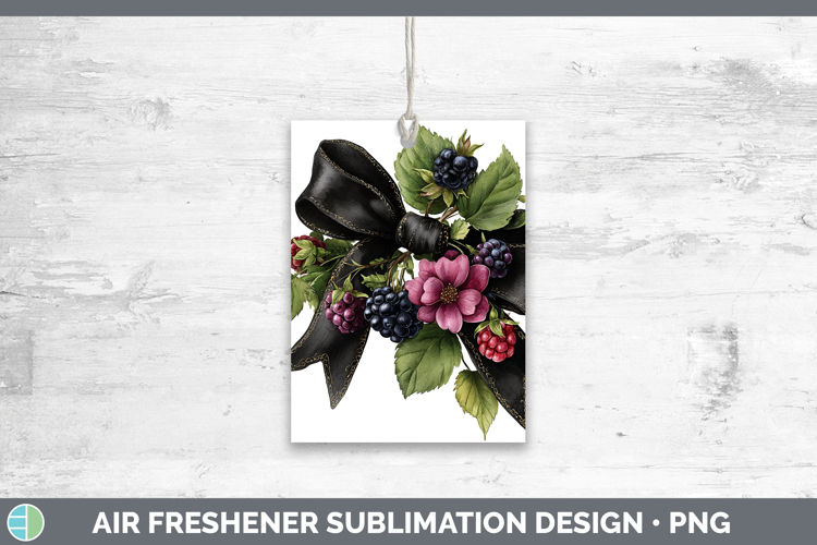 Fruit Bows Blackberries Air Freshener Sublimation Car Freshe