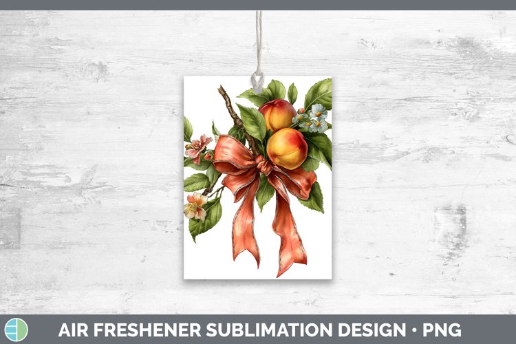 Fruit Bows Nectarine Air Freshener Sublimation Car Freshener