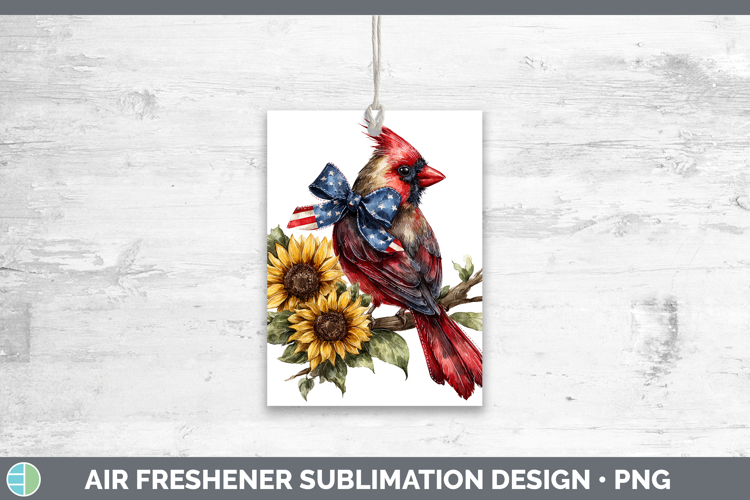 Animals Sunflower Patriotic Cardinal Air Freshener Sublimati
