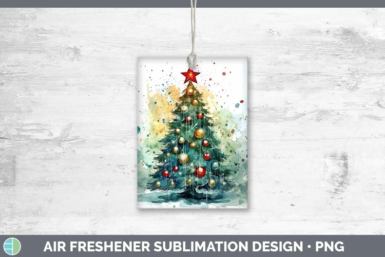 GorgeousWatercolor Christmas Air Freshener design.