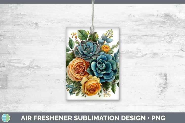 Autumn Boho Succulents Air Freshener Sublimation Car Freshen