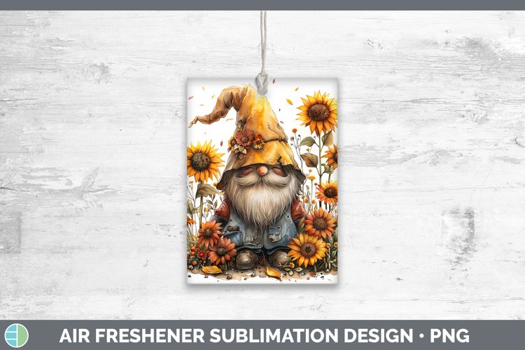 Autumn Boho Gnome Air Freshener Sublimation Car Freshener De example image 1