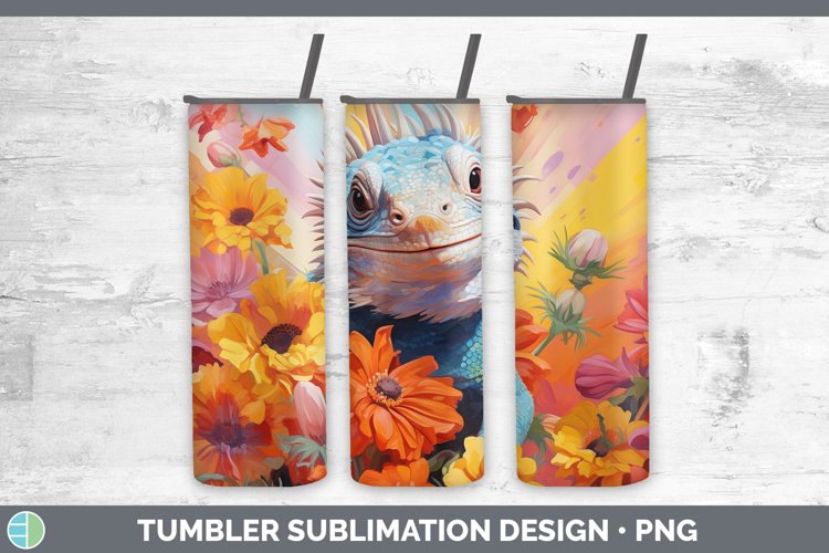 Boho Baby Iguana Tumbler Sublimation 20 oz Skinny Tumbler De