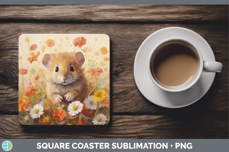 Boho Baby Mouse Square Coaster Sublimation Coaster Designs