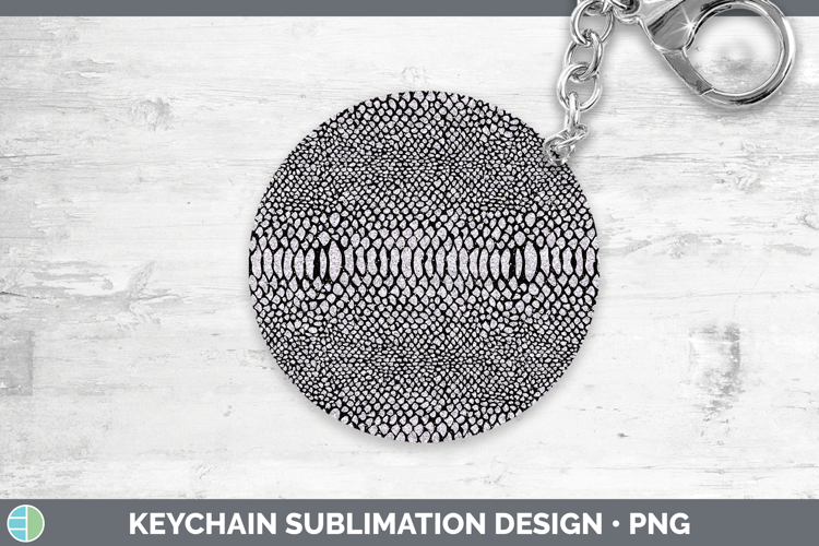 Animal Glitter Snake Print Keychain Sublimation Keyring Desi