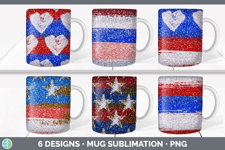 Flag Patriotic Mug Sublimation | 4th of July Coffee Cup