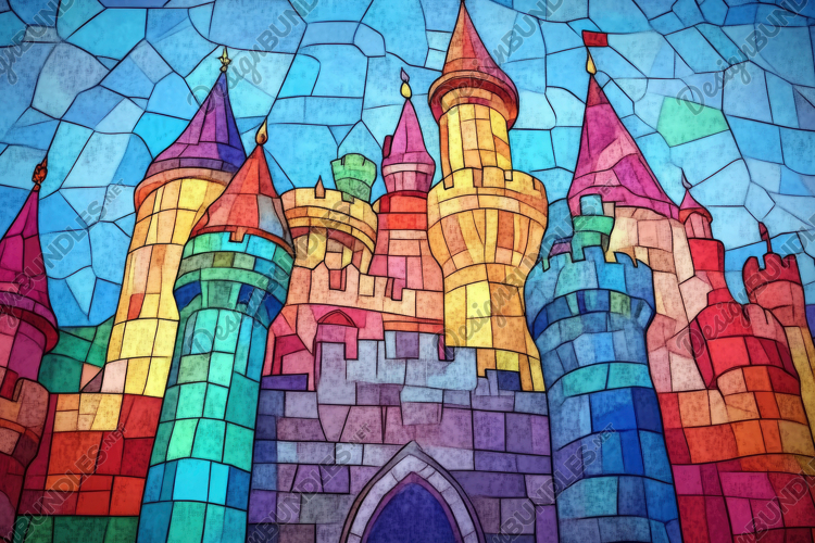 Stained Glass Texture Image 13