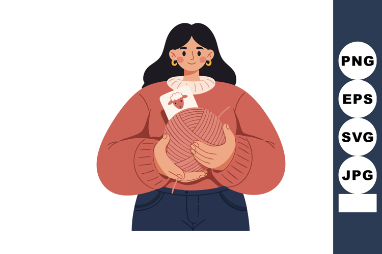 Knitting Clipart Image 3