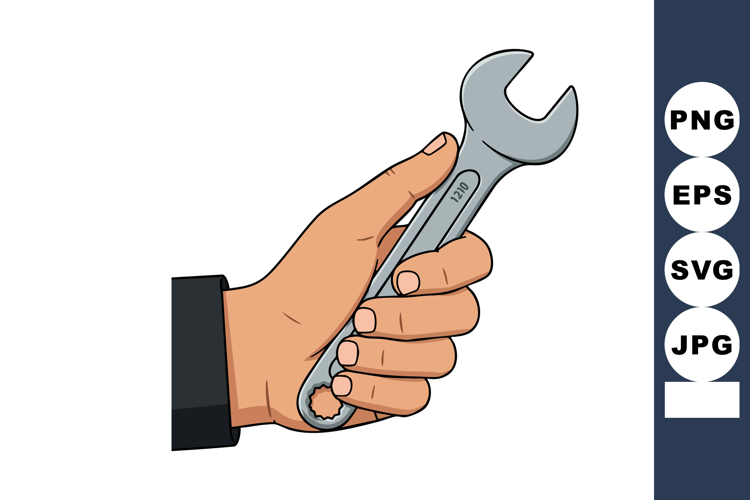 Wrench Clipart Image 9