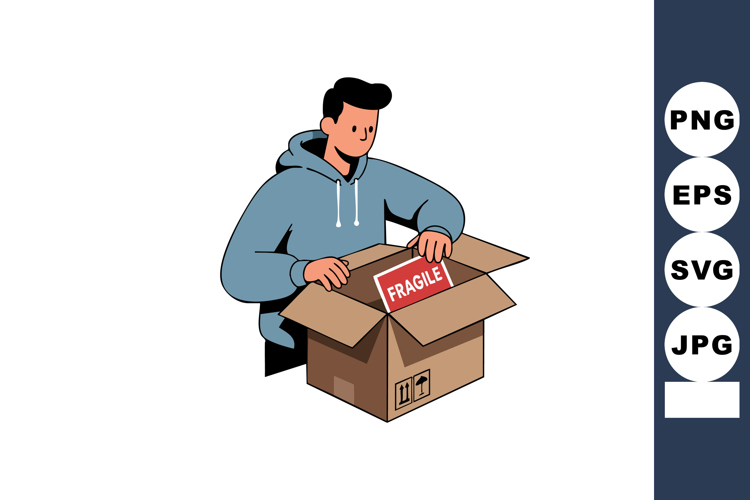 Cardboard Box Clipart Image 10