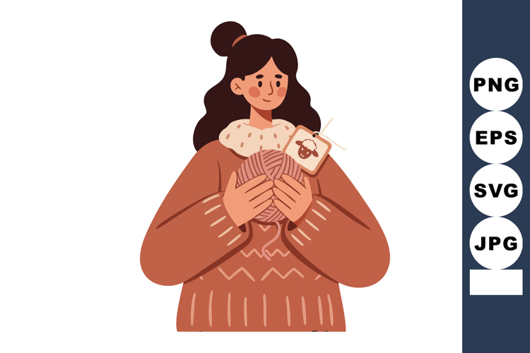 Knitting Clipart Image 2