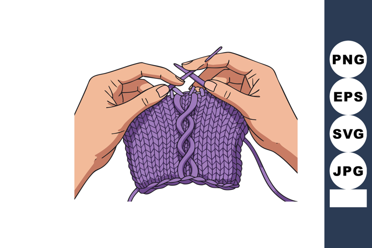 Knitting Clipart