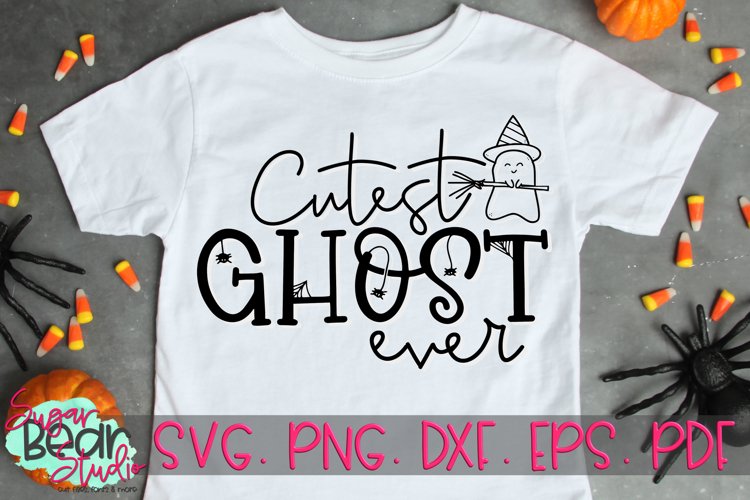 Cutest Ghost Ever - A Halloween SVG example image 1