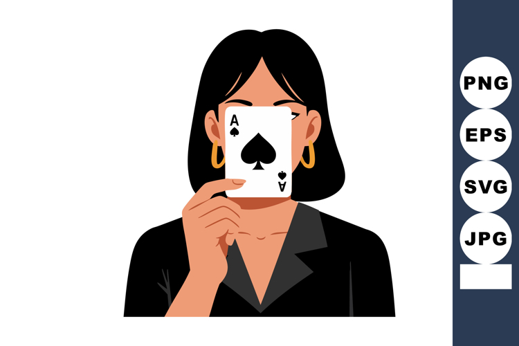 Black Hair Clipart Image 3