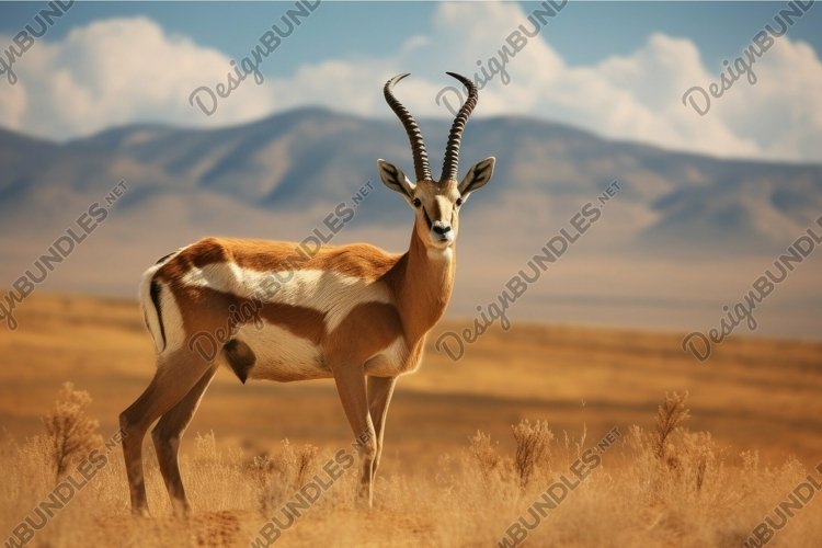 Majestic antelope on the african savanna example image 1