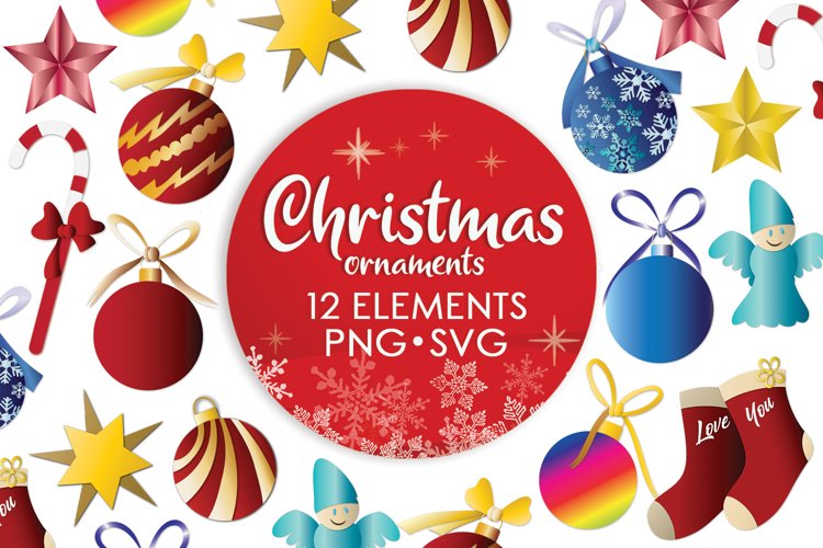 Ornament Svg, Christmas Svg Bundle, Angel Svg, Christmas Svg example image 1