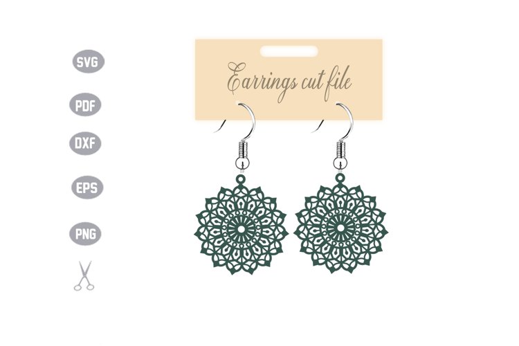 Earrings Template SVG example image 1