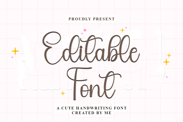 Editable Font