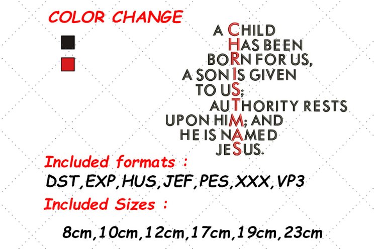 Religious Embroidery, Jesus Embroidery, Religious Pattern