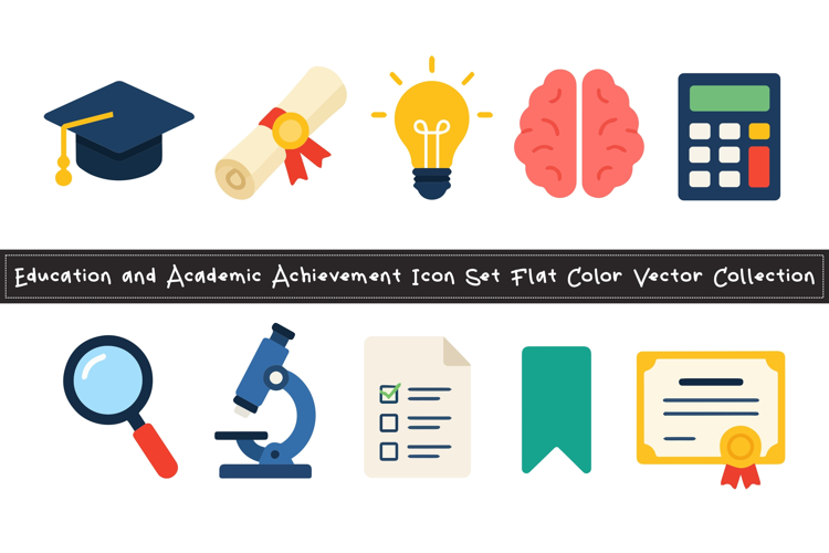 Education Flat Icon Collection