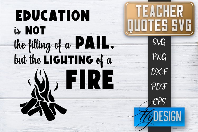 Teacher Quotes SVG | Teacher Design | School Quotes SVG v.2 example image 1
