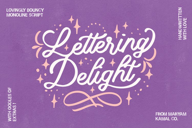 Lettering Delight Script Font example image 1