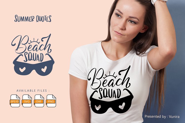 Beach Squad | Lettering Quotes example image 1