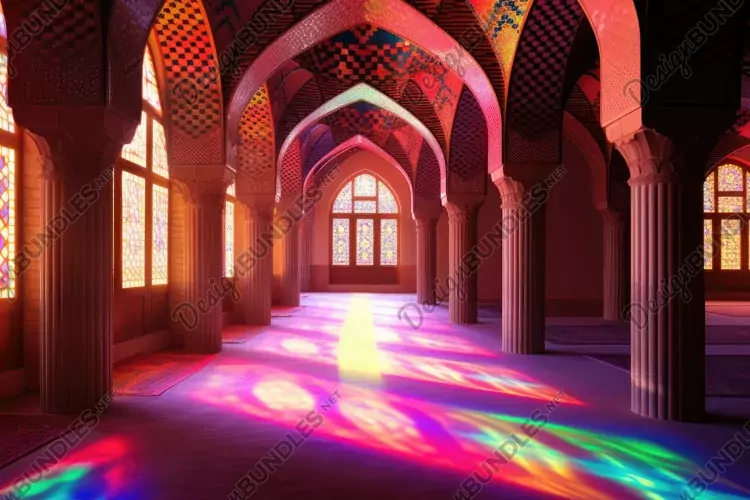 Vintage Colorful Indoor Background