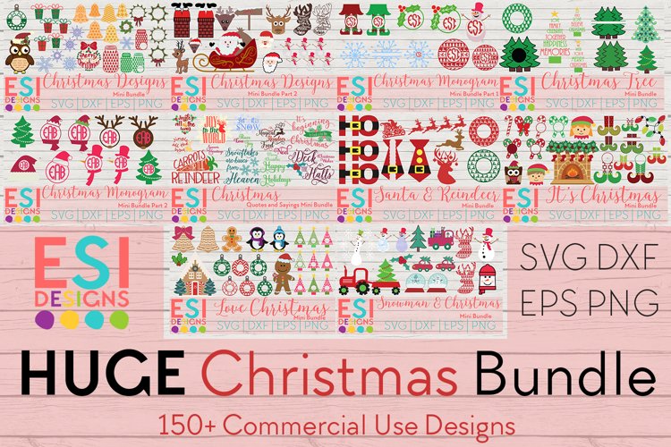 Christmas Bundle | SVG DXF EPS & PNG example image 1