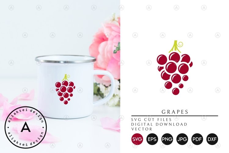 Red Grapes SVG example image 1