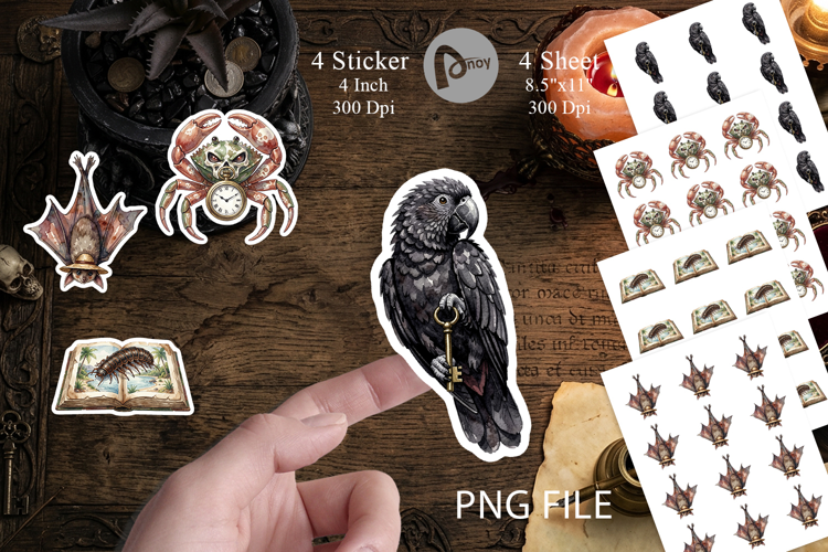 Gothic Island Wildlife Sticker