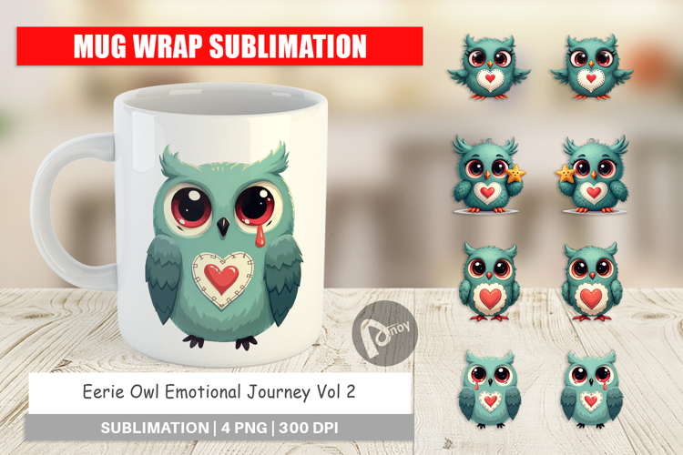 Eerie Owl Journey Mug Wrap