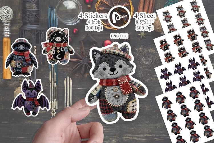 Woodland Plush Friends Sticker example image 1