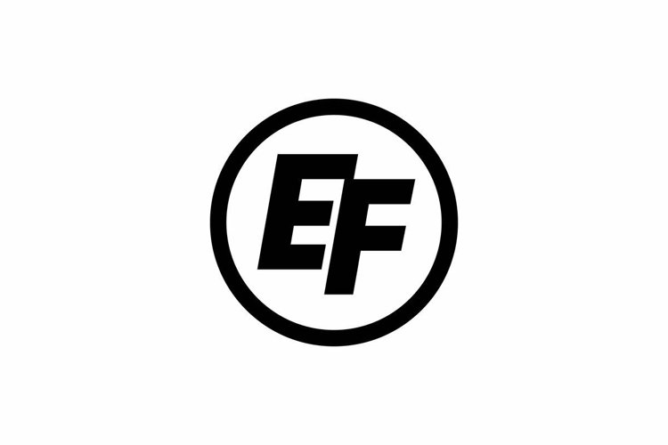 EF logo design vector template example image 1