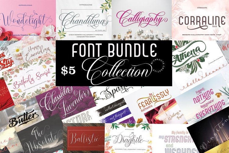 Font Bundle Collection example image 1