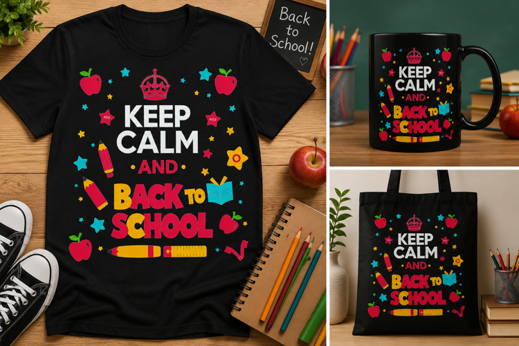 Keep Calm and Back to School PNG, Teacher Classroom Design