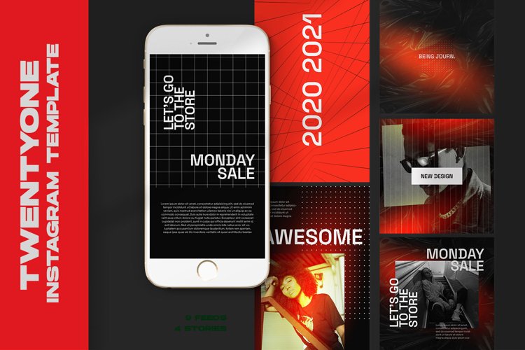 Twentyone Instagram Templates example image 1