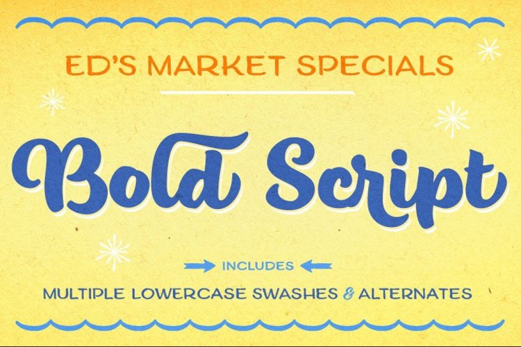 Ed's Market Bold Script example image 1