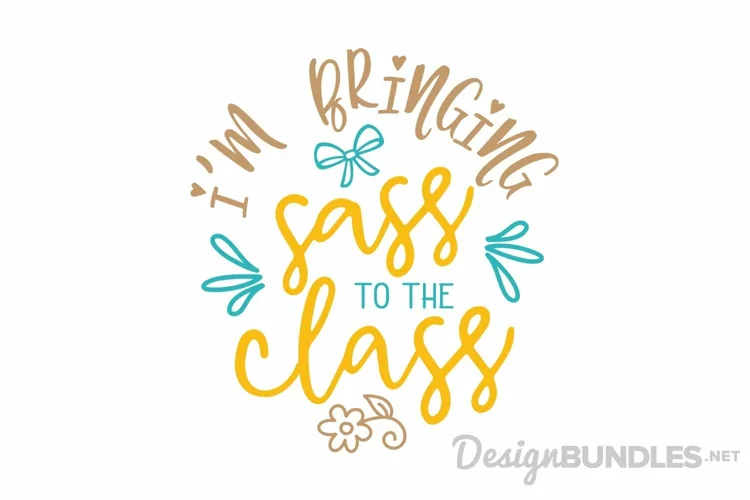 I am bringing sass to the class