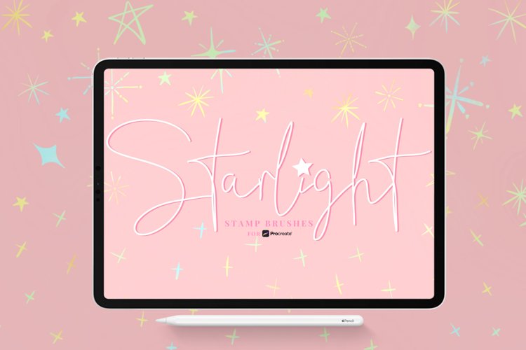 Starlight Stamp Brushes for Procreate example image 1