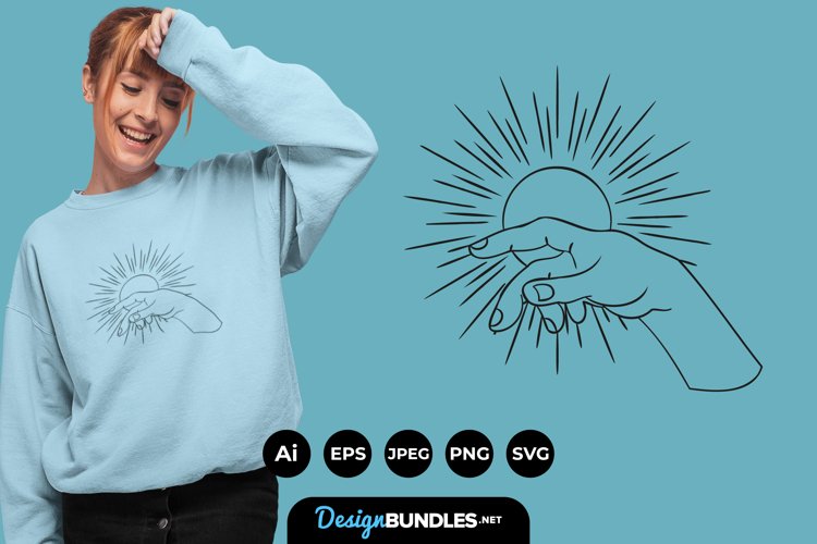 Magical Hand for T-Shirt Design