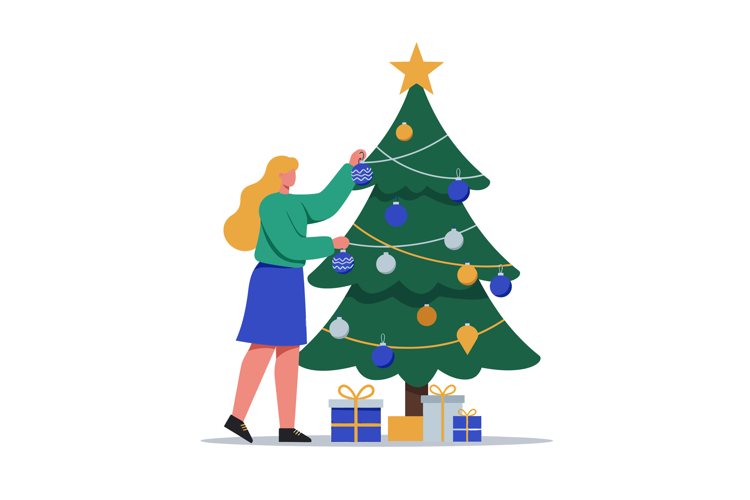 Christmas Decorating Clipart Image 13