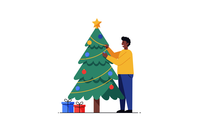 Christmas Decorating Clipart Image 14