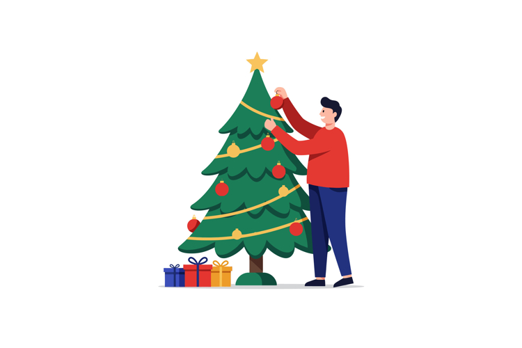 Christmas Decorating Clipart Image 12