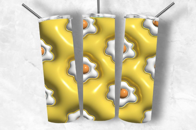 Bubble Wrap Egg 3D Inflated Puff Skinny Tumbler example image 1