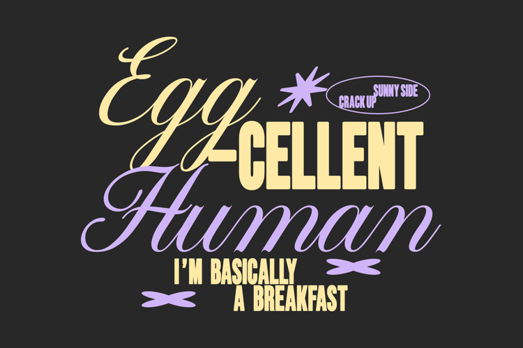 Egg-cellent Pun Funny Typography Quote T shirt Design