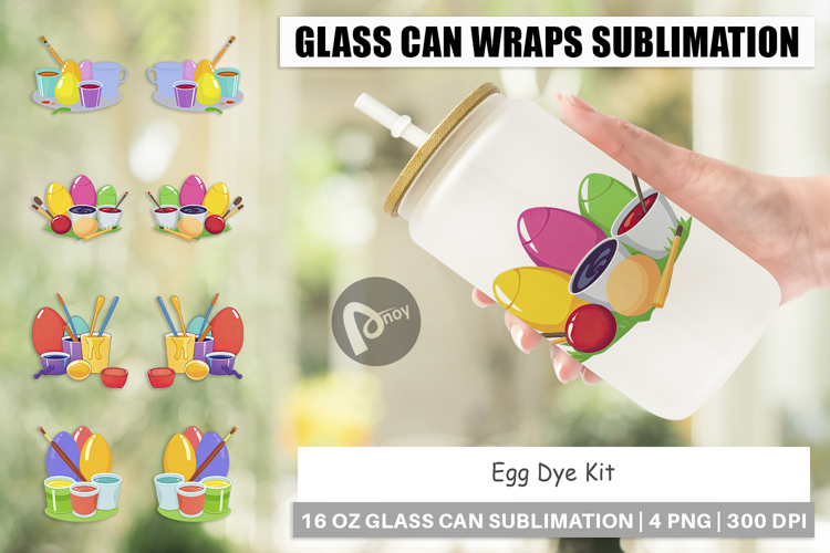 Glass Can Egg Dye Kit