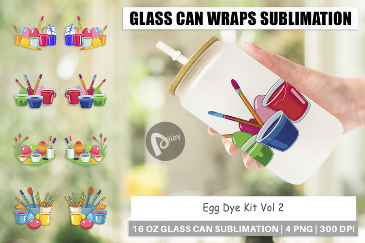 Glass Can Egg Dye Kit