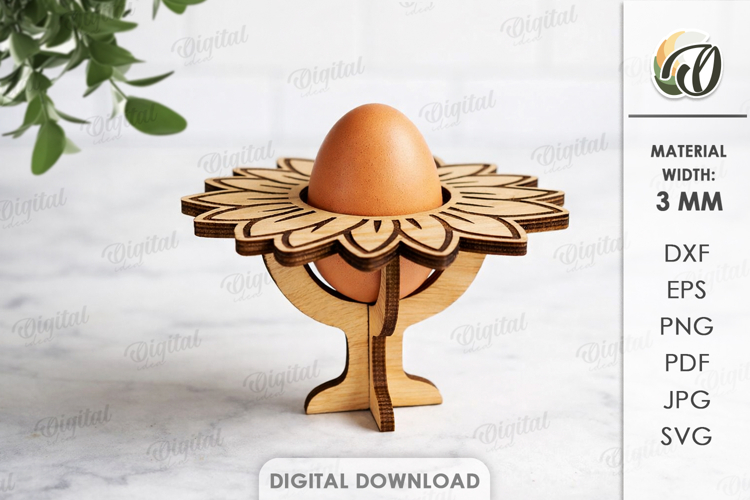 Egg Holder Laser Cut. Egg Stand. Easter Decor SVG